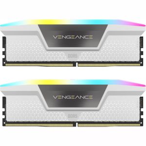 رم دسکتاپ کورسیر دو کاناله VENGEANCE RGB 2*16GB 5200MHz WHITE