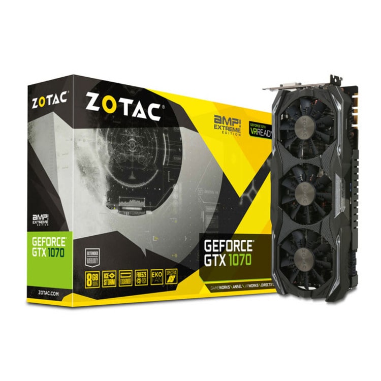 قیمت و خرید کارت گرافیک Zotac GTX 1070 AMP EXTREEM 8GB آرون کامپیوتر