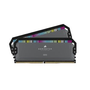 رم Corsair Dominator Platinum RGB DDR5 32GB Dual 5600MHz CL36 - ‌Cool Grey