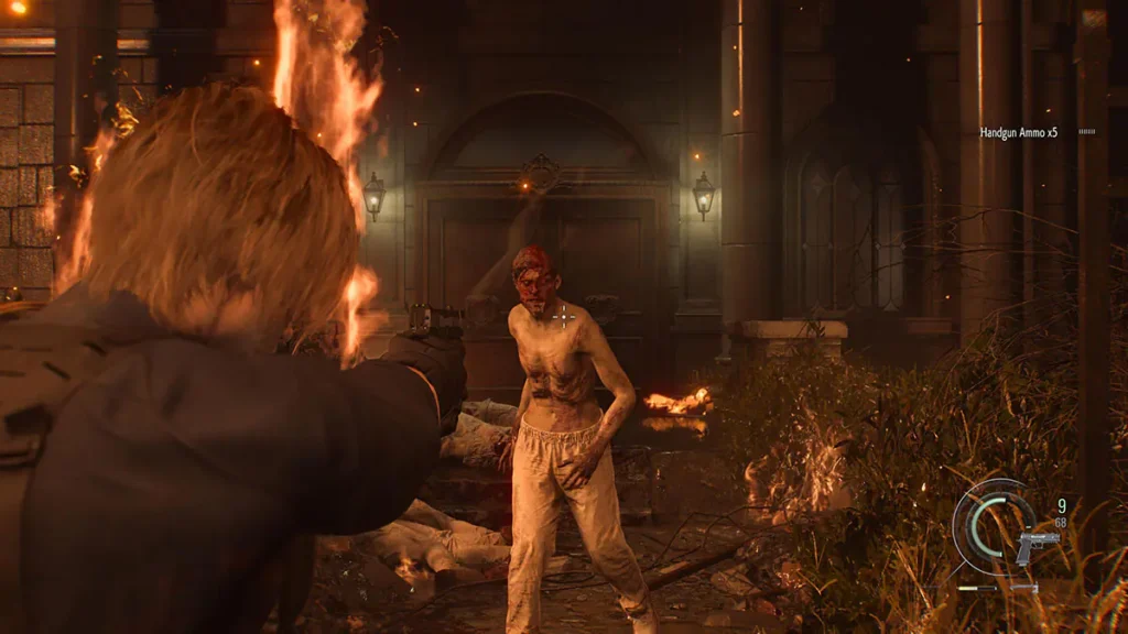 شلیک شخصیت اصلی به دشمن در Resident Evil Requiem
